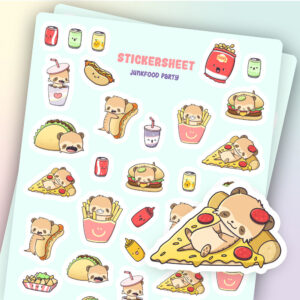Bulck - Vind hét perfecte cadeau - CutieSquad Stickervel - Junkfood Party