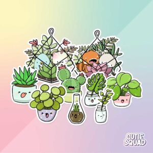 Bulck - Vind hét perfecte cadeau - CutieSquad Stickerset - Plant Life