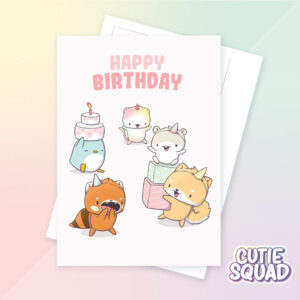 Bulck - Vind hét perfecte cadeau - CutieSquad Ansichtkaart - Happy birthday