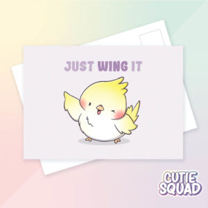 Bulck - Vind hét perfecte cadeau - CutieSquad Ansichtkaart - Just wing it