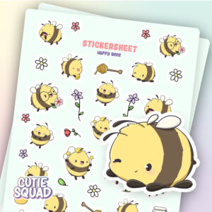 Bulck - Vind hét perfecte cadeau - CutieSquad Stickervel- Happy Bees II