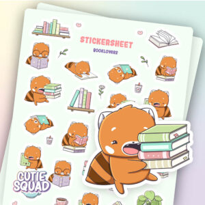 Bulck - Vind hét perfecte cadeau - CutieSquad Stickervel- Booklovers II