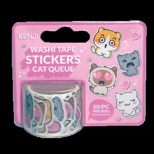 Bulck - Vind hét perfecte cadeau - Kenji Washi tape stickers - Cat Queue