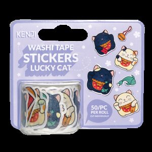 Bulck - Vind hét perfecte cadeau - Kenji Washi tape stickers - Lucky Cat