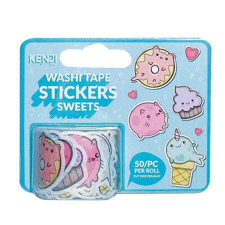 Bulck - Vind hét perfecte cadeau - Kenji Washi tape stickers - Sweets