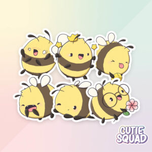 Bulck - Vind hét perfecte cadeau - CutieSquad Stickerset - Happy Bees II