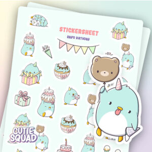 Bulck - Vind hét perfecte cadeau - CutieSquad Stickervel - Ray's Birthday