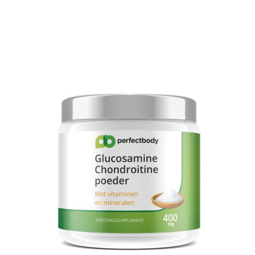 Glucosamine Chondroitine MSM poeder - Hoge dosering - Voor soepele gewrichten - 400 gram PerfectBody