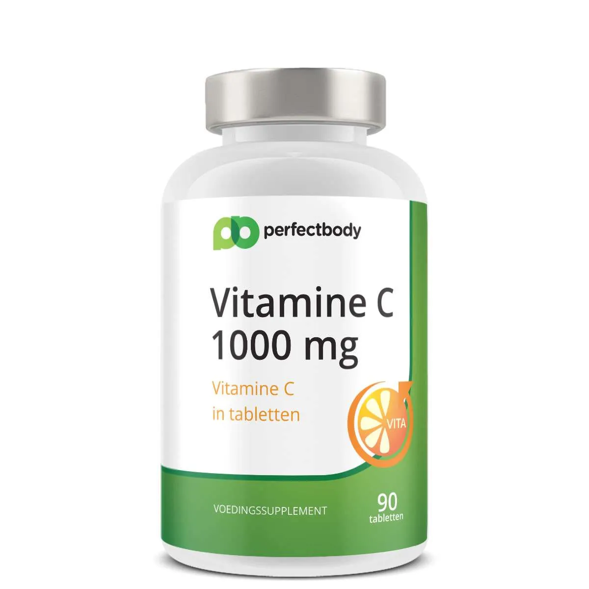 Vitamine C tabletten - 1000 mg time release - Met bioflavonoïden - Voor weerstand & opname ijzer - 90 tabletten PerfectBody