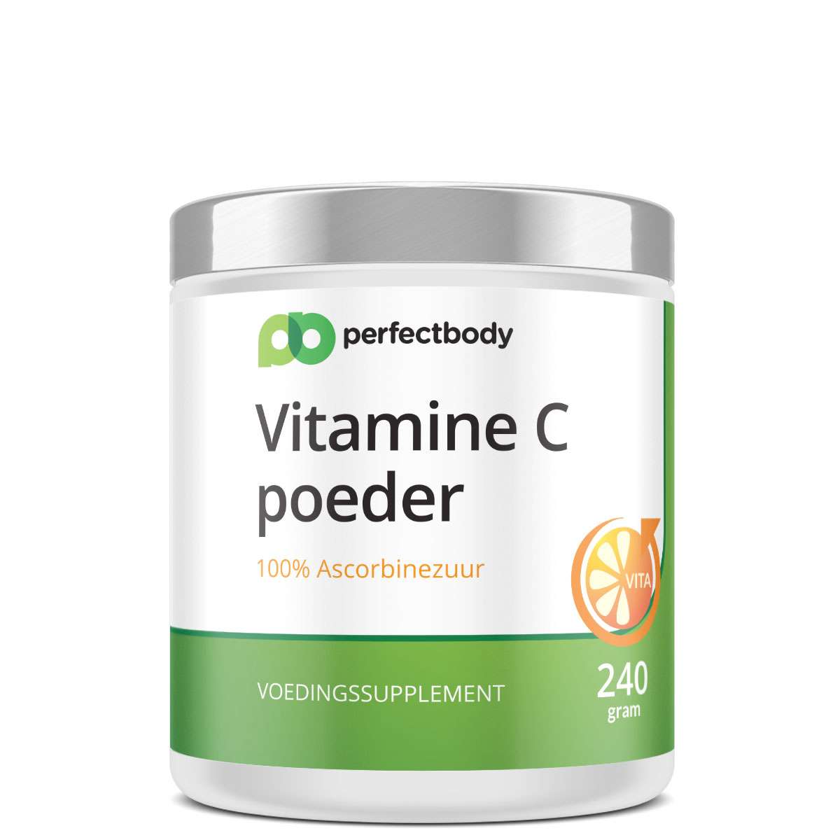 Vitamine C poeder - 100% puur ascorbinezuur - Immuun & energie - 240g - PerfectBody