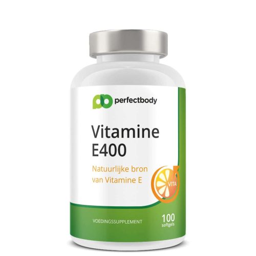 Vitamine E softgels - 100% natuurlijke d-alpha tocoferol - Sterke antioxidant & immuunsysteem - 100 softgels PerfectBody