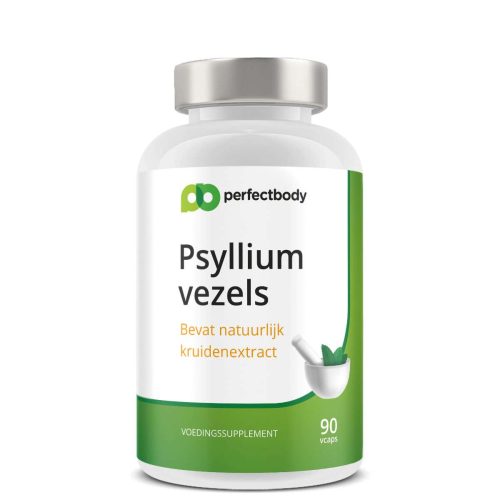 Psyllium vezel capsules - Voor darmgezondheid & cholesterol - 1200mg vlozaad - PerfectBody