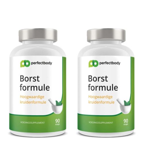 Borstformule 2-pack - Met fenegriek & saw palmetto - Hormoonbalans & borstontwikkeling - 2x90 Vcaps - PerfectBody