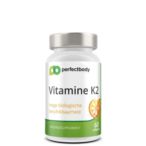 Vitamine K2 MK-7 softgels - MenaQ7 formule - Hoge biologische beschikbaarheid - 60 softgels PerfectBody