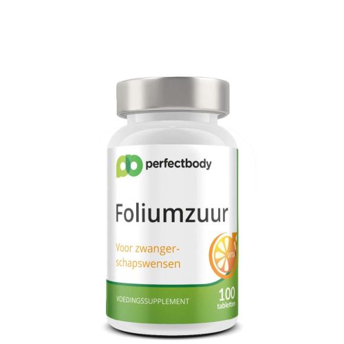 Foliumzuur tabletten - 400mcg per tablet - Voor zwangerschap & concentratie - 100 tabletten PerfectBody