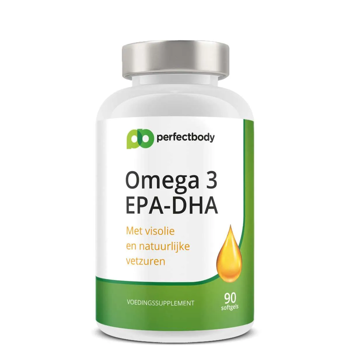 Omega 3 Plus softgels - Zeer hoog EPA/DHA gehalte - Geconcentreerde visolie - 90 softgels PerfectBody