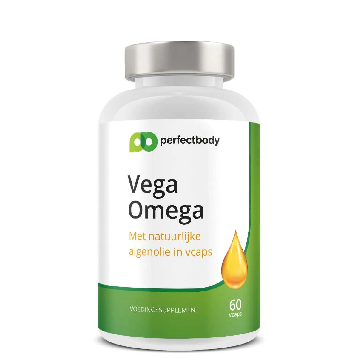 Omega 3 vegan algenolie capsules - Hoog in DHA & EPA - Voor hersenen en gezichtsvermogen - PerfectBody