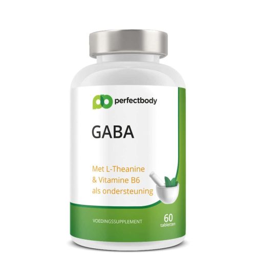 GABA smelttabletten - Met L-theanine & B6 - Ontspanning & slaap - 60 Tabletten - PerfectBody