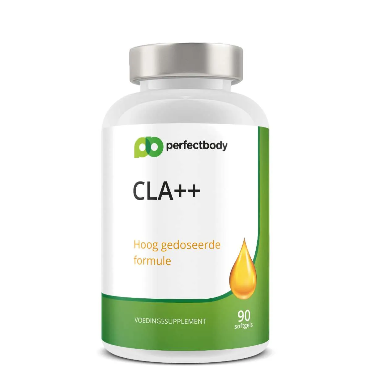 CLA softgels - 80% geconjugeerd linolzuur - Vetstofwisseling & spierbehoud - Populair bij sporters - 90 softgels PerfectBody